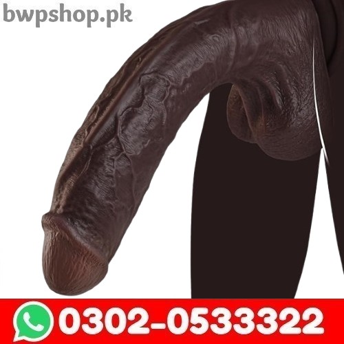 11 Inch Realistic Big Black Dildo Sex Toy, Skin-Like Huge Thick Dildo