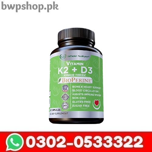 K2 D3 Vitamin Supplement BioPerine In Pakistan