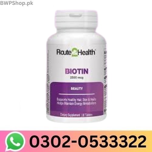 Route2Health Biotin 2500mcg Beauty Capsules in Pakistan