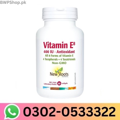 New Roots Herbal Vitamin E8 400IU 60 Softgels In Pakistan