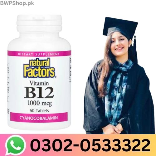 Natural Factors Vitamin B12 1000mcg Talets In Pakistan 