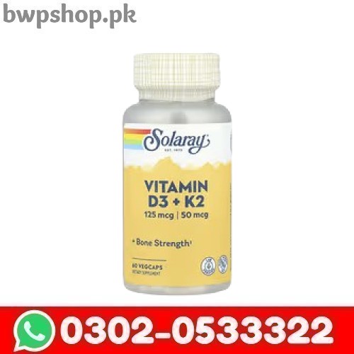 Solaray Vitamin D3+K2 Capsules  In Pakistan