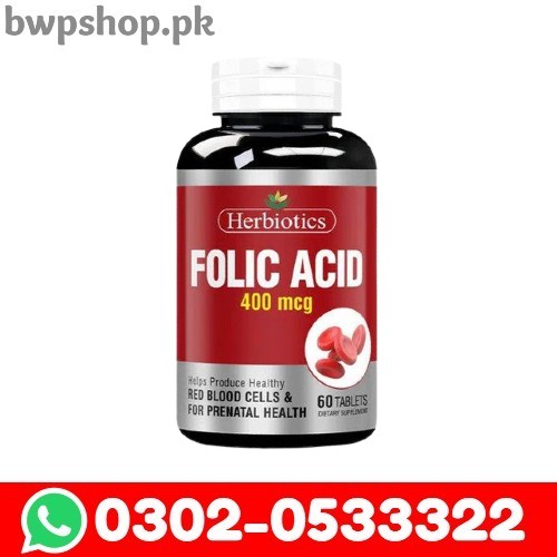 Herbiotics Folic Acid 400 mcg Tablets In Pakistan