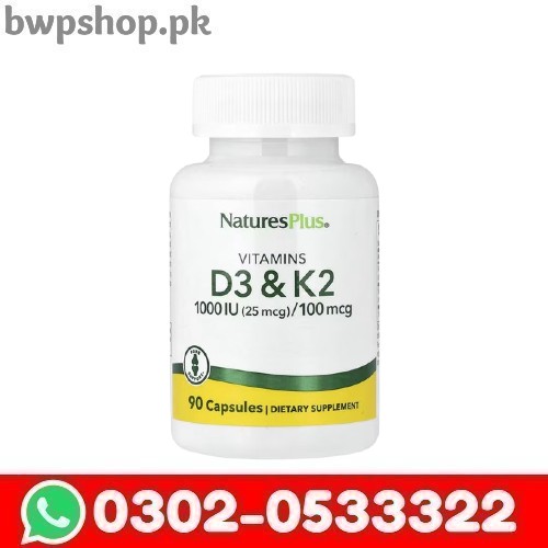 Natures Plus Vitamin D3 & K2 90 Capsules ln Pakistan