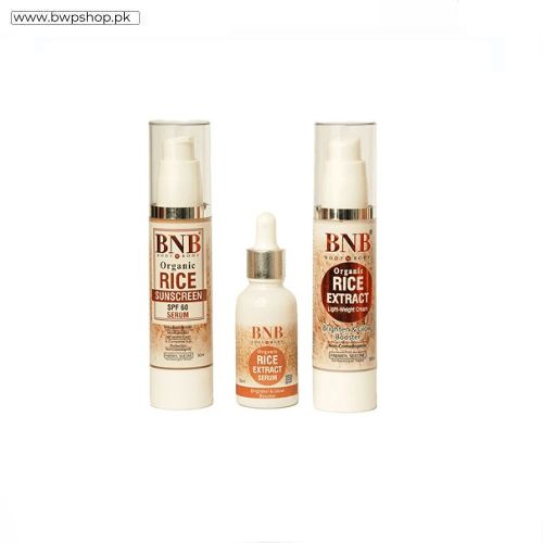 Bnb Radiant Rice Trio ( Sunscreen Spf + Serum + Cream) In Pakistan