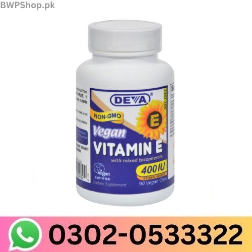 Deva Vegan Vitamins - Vitamin E with Mixed Tocopherols In Pakistan