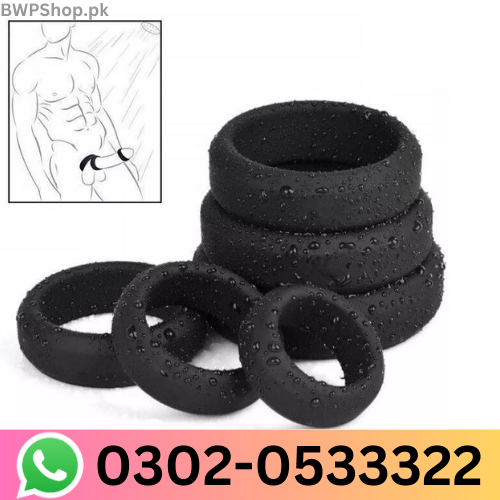 6PCS Cock Ring Silicone Stretchy Strong Stay Harder Penis Rings